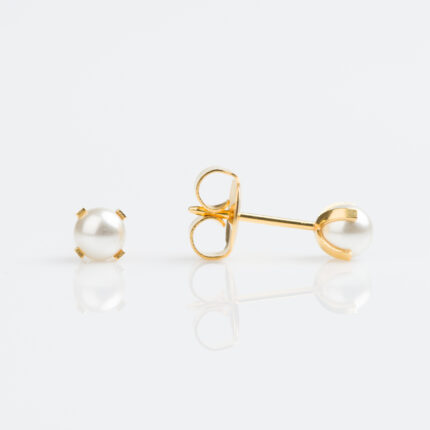 Elegant Studex 14ct Gold Pearl Stud Earrings for Timeless Beauty and Style