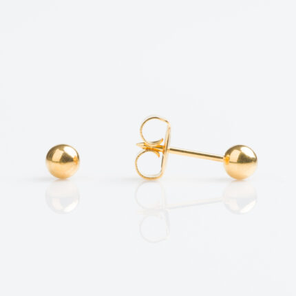 Studex Sensitive Gold Plated 4mm Ball Stud Earrings