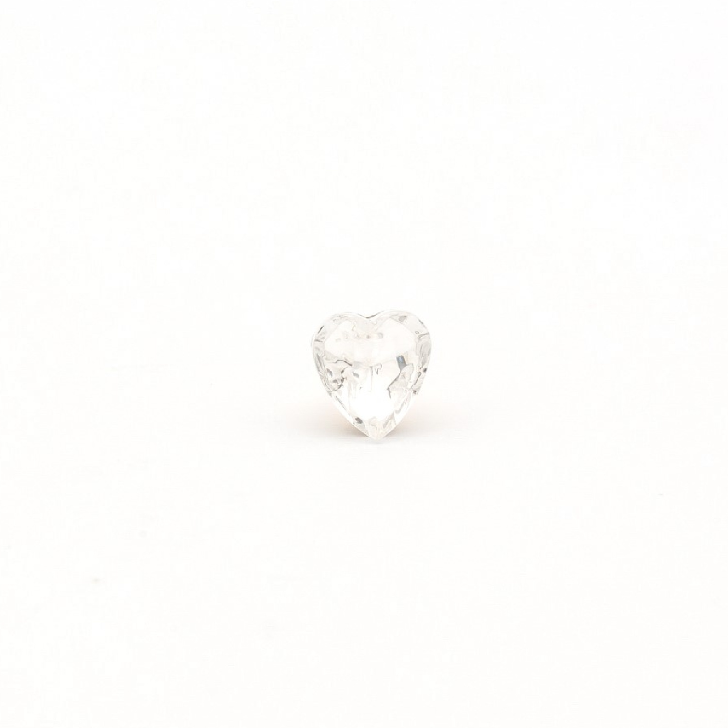 Studex Sensitive Stainless Steel 6mm Crystal Heart Stud Earrings for Sensitive Ears