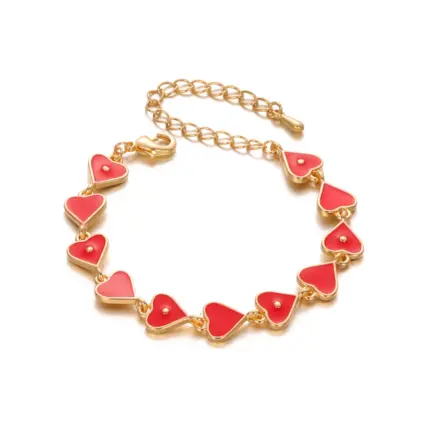 Charming Children's Heart Bracelet: Perfect Christmas Gift for Girls and Kids