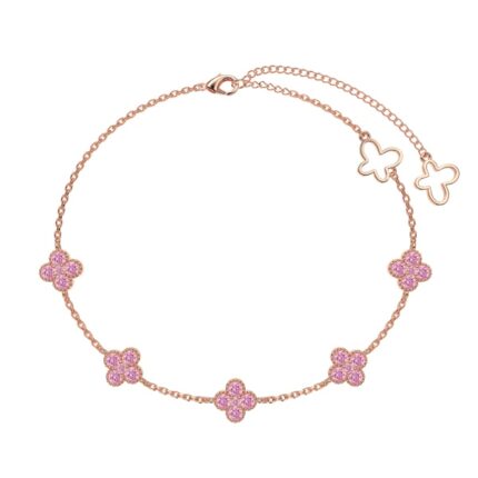 Timeless Elegance: YK Beauty Rosegold Plated Silver Bracelet with CZ Pendant