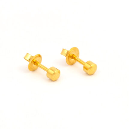 12PK Studex Plus Large Traditional Ball Gold Plated