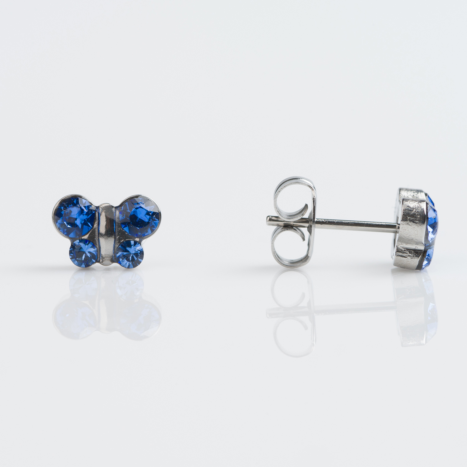 Studex Sensitive Stainless Butterfly September Sapphire Stud