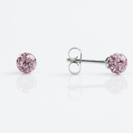 Studex Sensitive Stainless 4.5mm Fireball Light Amethyst Earrings