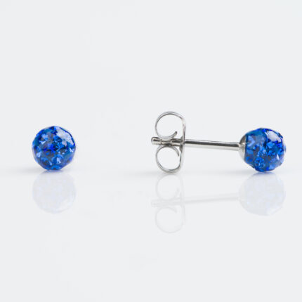 Studex Sensitive Stainless 4.5mm Fireball Sapphire Earrings