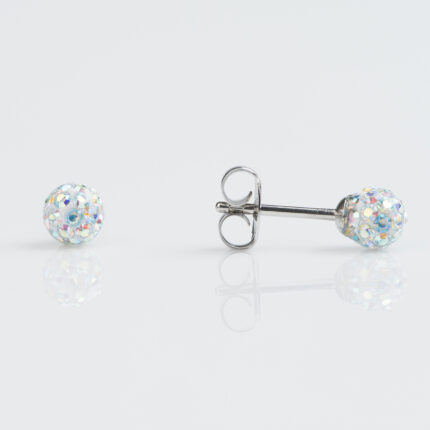 Studex Sensitive Stainless 4.5mm Fireball Ab Crystal Earrings
