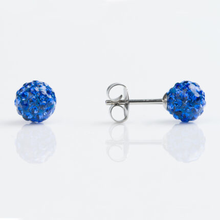 Studex Stainless 6mm Fireball Sapphire Earrings