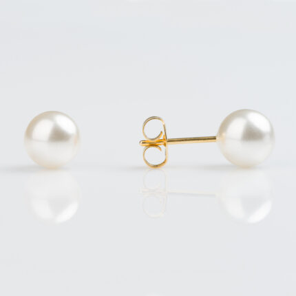 Studex Sensitive Gold Plated 7mm White Pearl Stud