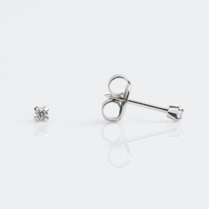 Studex Sensitive Stainless Tiff. 2mm Cubic Zirconia Earrings