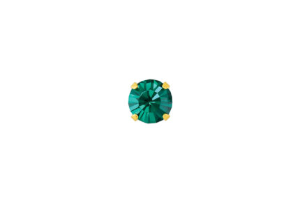 Studex Sensitive Gold Plated Tiff. 5mm May Emerald Earrings
