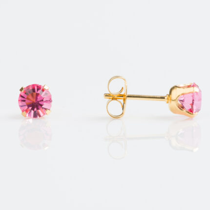 Studex Sensitive Gold Plated TIFF. 5mm October Rose Earrings