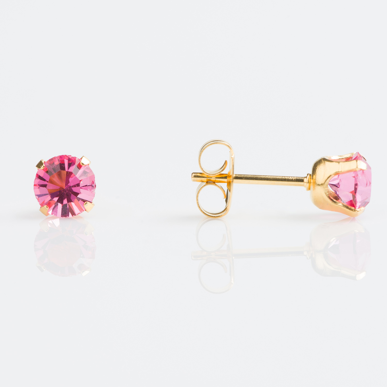 Studex Sensitive Gold Plated TIFF. 5mm October Rose Earrings