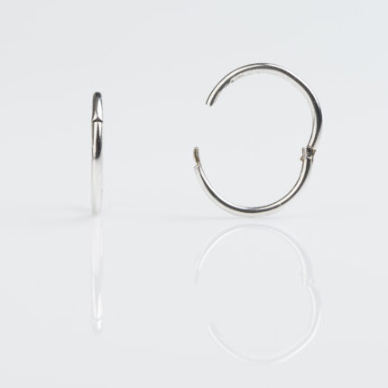 Studex Sensitive Silver 3/8 Hinged Hoop Earrings