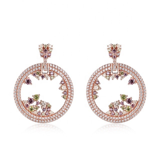 Elegant YK Beauty Rose Gold Plated Earrings for Sophisticated Style