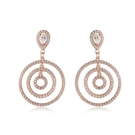 YK Beauty Multiple Hoop Earrings Rose Gold plated