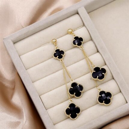 Gold Plated Long Tassel Earrings